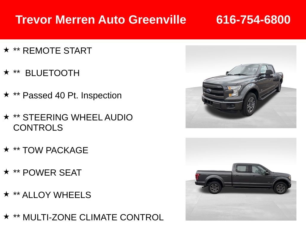 Used 2016 Ford F150 Lariat w/ Equipment Group 501A Mid image 13
