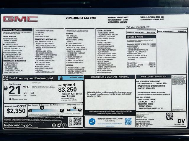 New 2026 GMC Acadia AT4 w/ Luxury Package image 21