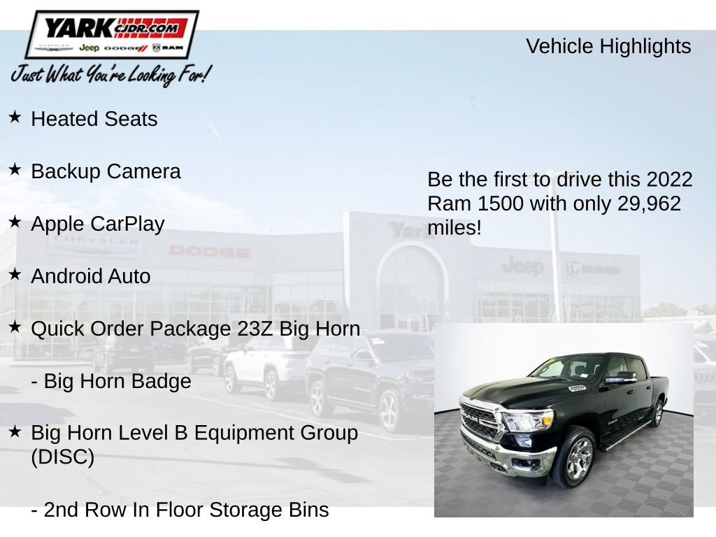 Used 2022 RAM 1500 Big Horn AWD/4WD image 13