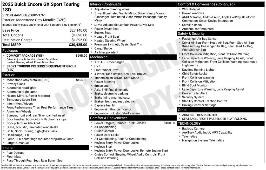 Used 2025 Buick Encore GX Sport Touring w/ Comfort Package FWD image 34