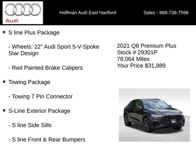 Used 2021 Audi Q8 Premium Plus w/ Premium Plus Package AWD/4WD image 6