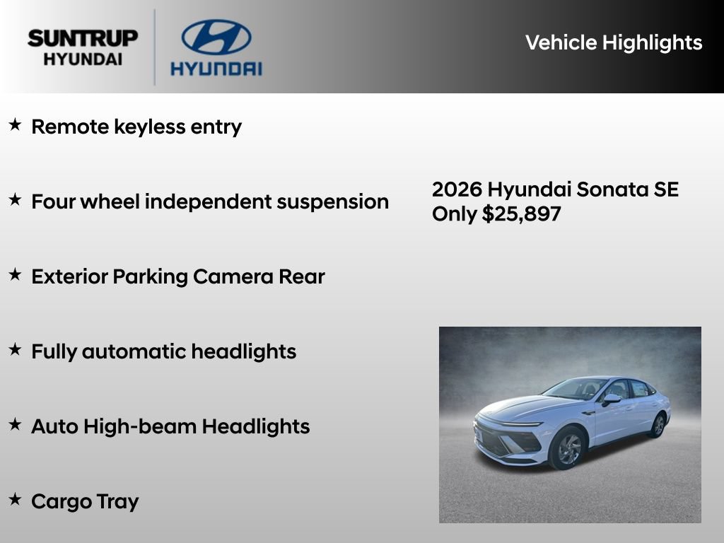 Used 2026 Hyundai Sonata SE FWD image 16