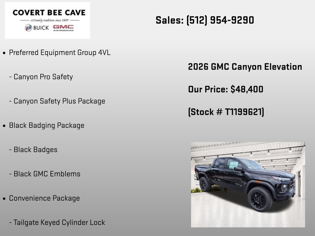 New 2026 GMC Canyon Elevation w/ Convenience Package AWD/4WD image 6