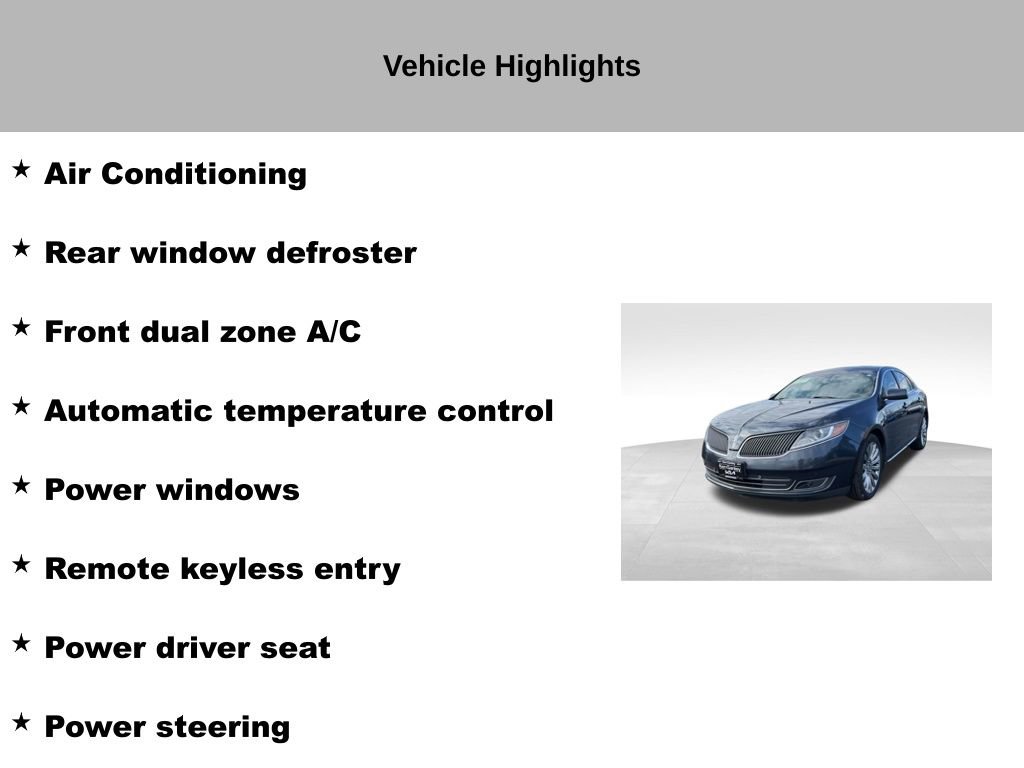Used 2014 Lincoln MKS AWD w/ Equipment Group 101A image 27
