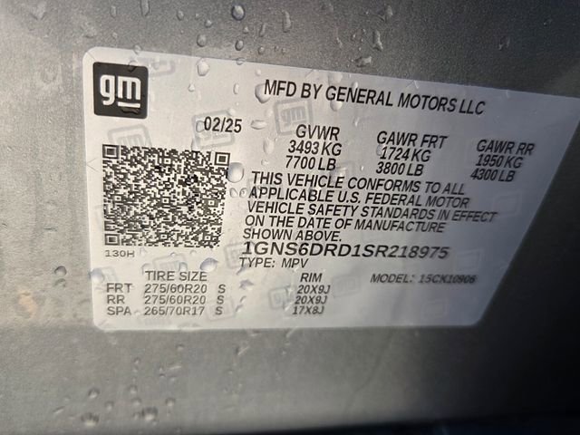 Certified 2025 Chevrolet Suburban Z71 AWD/4WD image 23