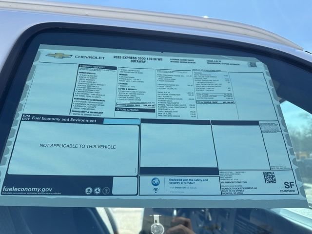 New 2025 Chevrolet Express 3500 w/ Power Convenience Package RWD image 22