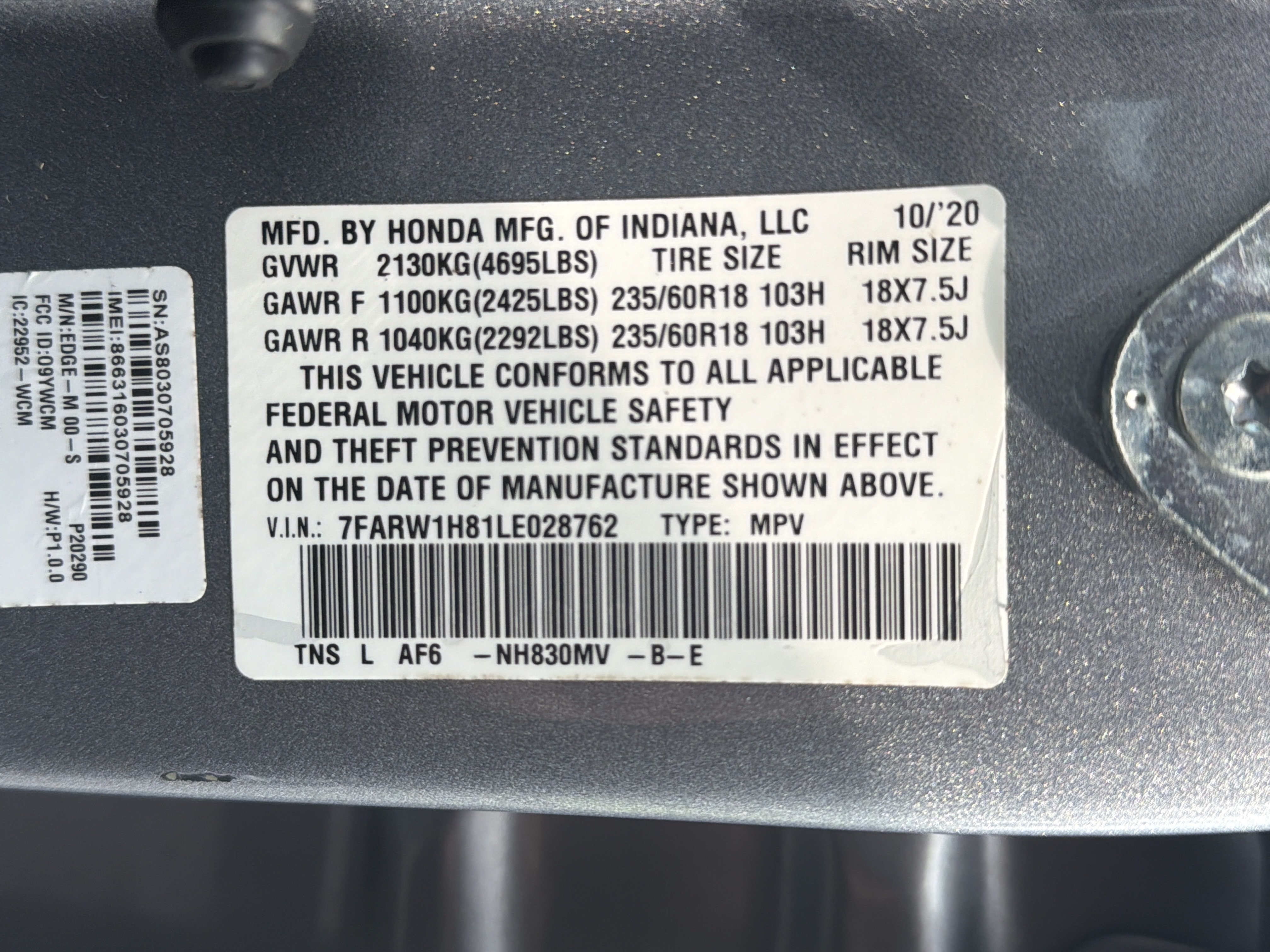 Certified 2020 Honda CR-V EX-L image 36