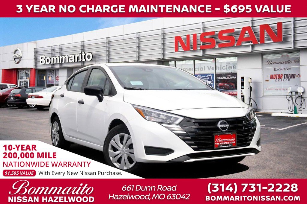 New 2025 Nissan Versa S w/ Trunk Package