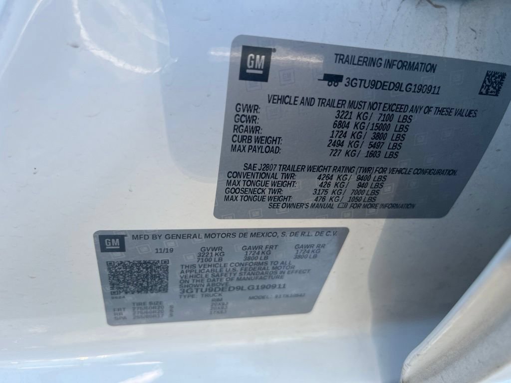 Used 2020 GMC Sierra 1500 SLT w/ SLT Premium Plus Package AWD/4WD image 21