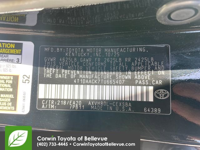 Certified 2026 Toyota Camry SE FWD image 24