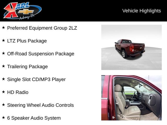 Used 2017 Chevrolet Silverado 1500 LTZ Z71 w/ LTZ Plus Package AWD/4WD video 2