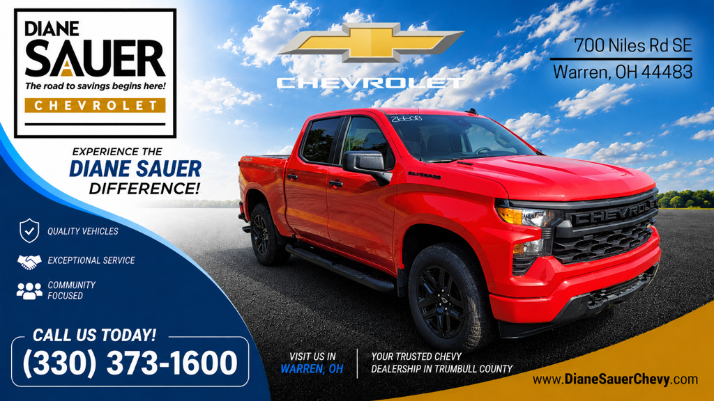 New 2026 Chevrolet Silverado 1500 Custom w/ Turbomax Blackout Package AWD/4WD image 1