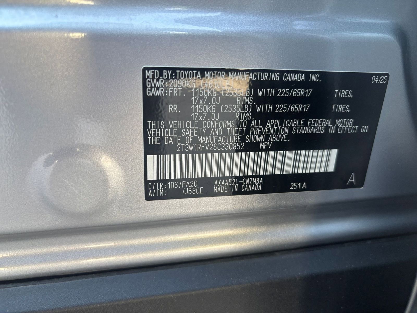 Used 2025 Toyota RAV4 XLE w/ Weather Package FWD image 27