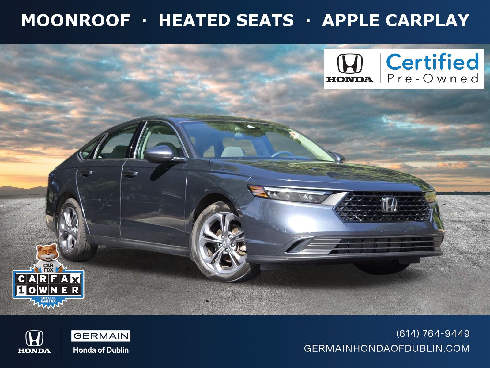 Certified 2023 Honda Accord EX