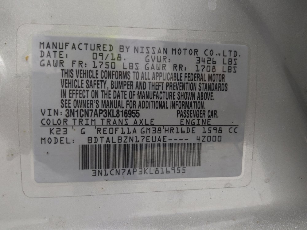 Used 2019 Nissan Versa SV w/ SV Special Edition Package image 33