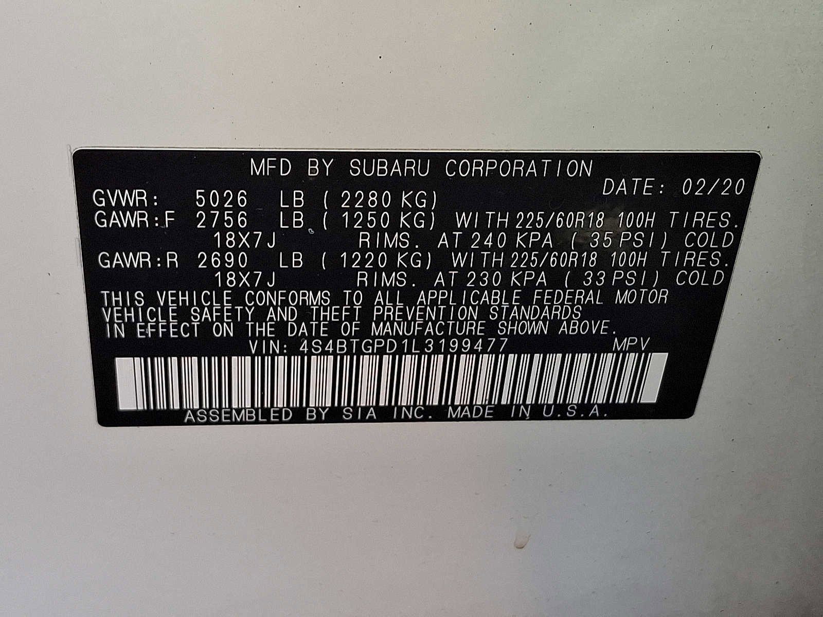 Used 2020 Subaru Outback Touring XT image 28