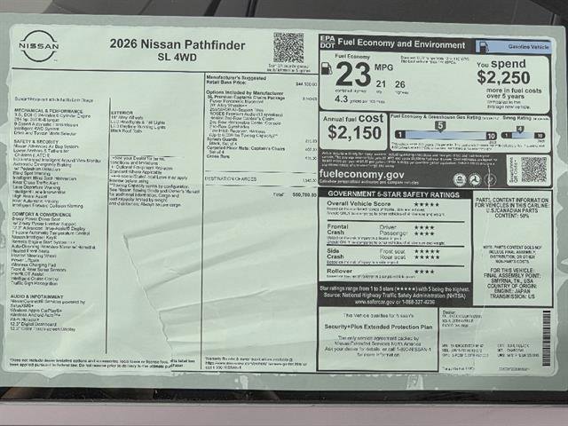 New 2026 Nissan Pathfinder SL w/ SL Premium Package AWD/4WD image 49