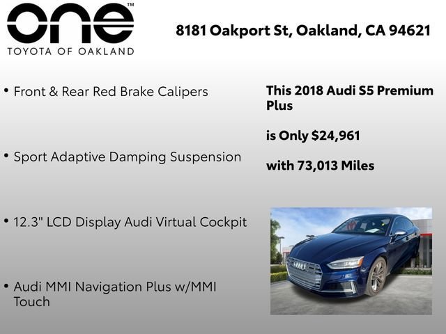 Used 2018 Audi S5 Premium Plus w/ Navigation Package image 7