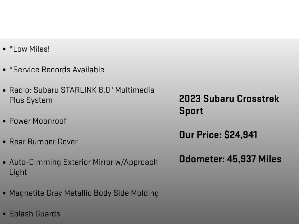 Used 2023 Subaru Crosstrek 2.5i Sport image 12