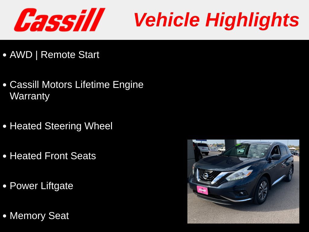 Used 2017 Nissan Murano SL AWD/4WD image 3