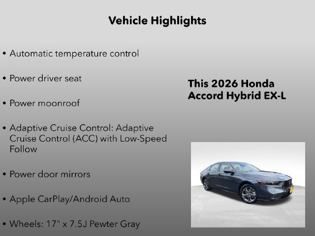 New 2026 Honda Accord EX-L image 5