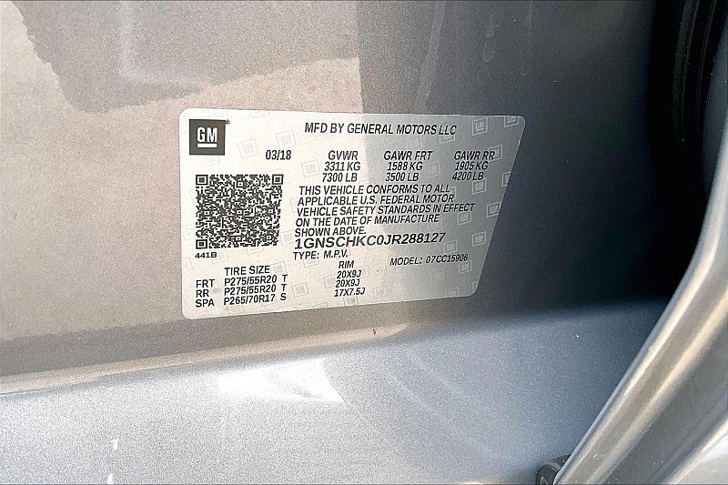 Used 2018 Chevrolet Suburban LT w/ Texas Edition Package RWD image 28