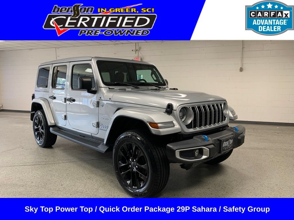 Certified 2024 Jeep Wrangler Unlimited Sahara w/ Safety Group AWD/4WD image 1