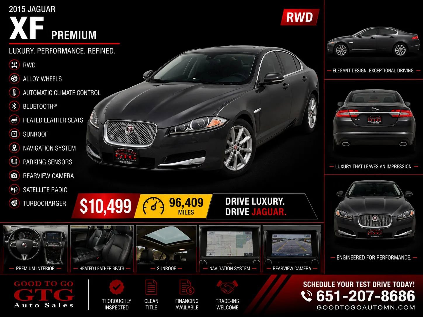 Used 2015 Jaguar XF Premium RWD image 1