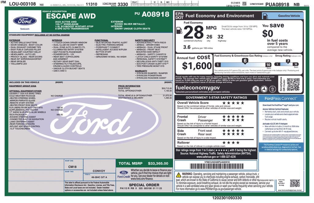 Certified 2023 Ford Escape Active w/ Tech Pack #1 AWD/4WD image 25