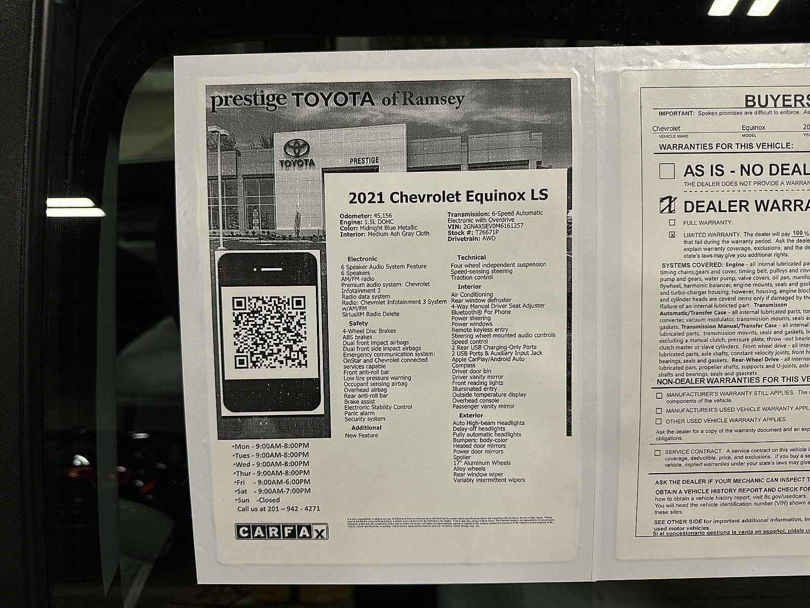 Used 2021 Chevrolet Equinox LS AWD/4WD image 13