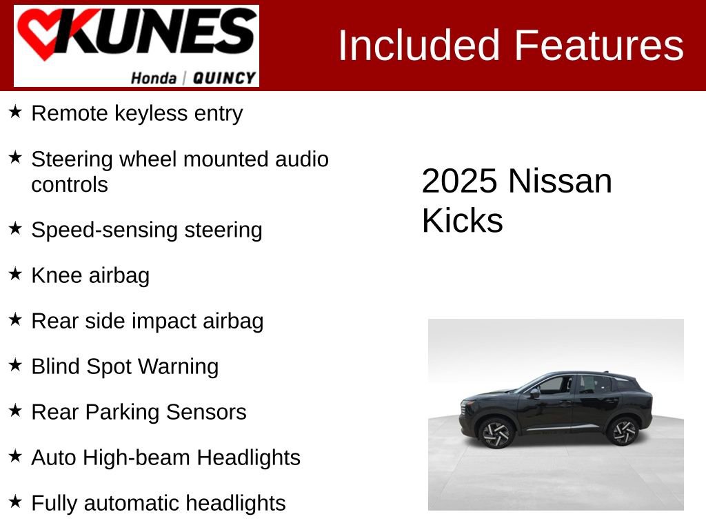 Used 2025 Nissan Kicks SV FWD image 2