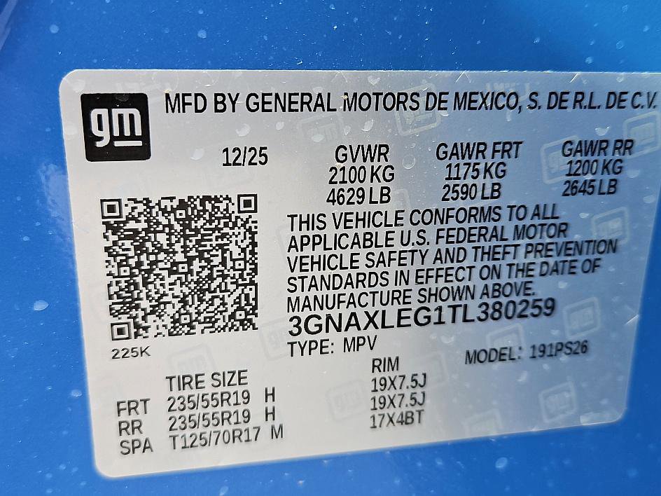 New 2026 Chevrolet Equinox RS w/ Convenience Package III image 20