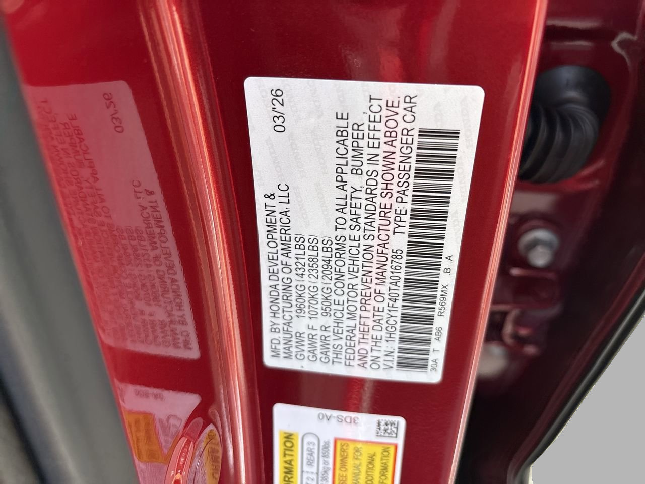 New 2026 Honda Accord SE image 21