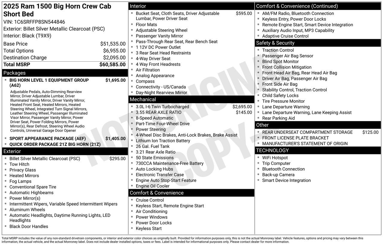 Used 2025 RAM 1500 Big Horn AWD/4WD image 29