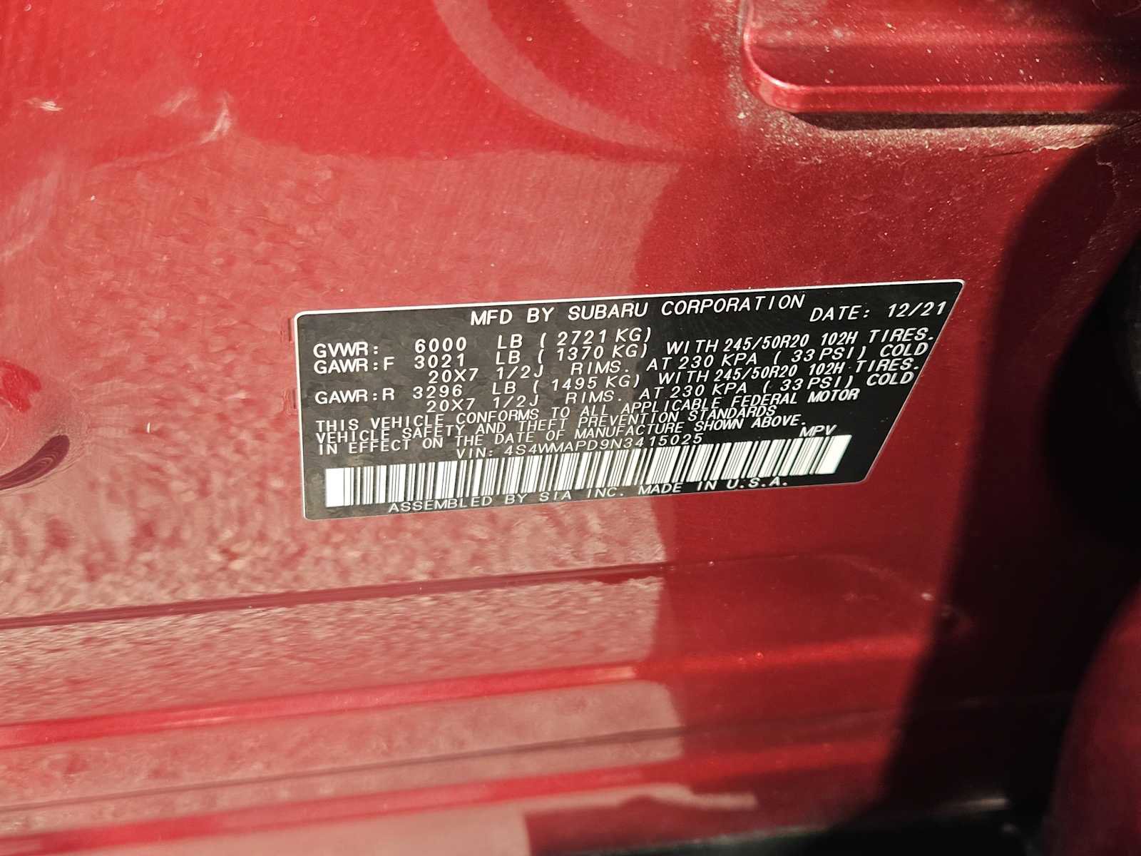 Used 2022 Subaru Ascent Limited w/ Technology Package image 33