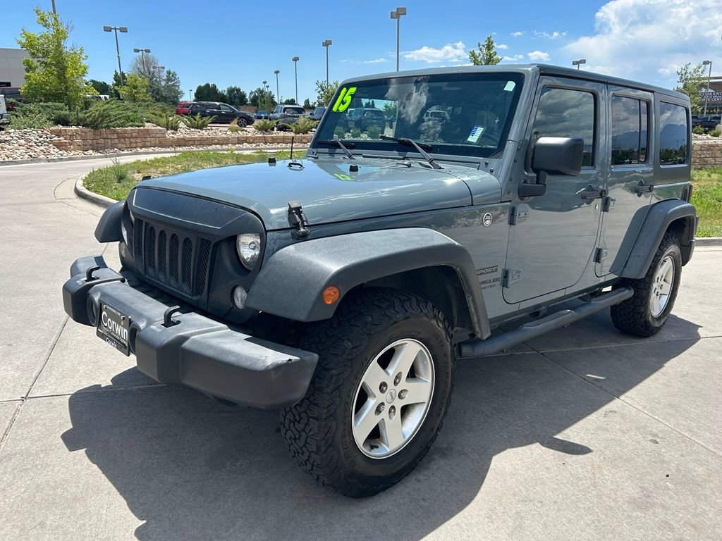 Used 2015 Jeep Wrangler Unlimited Sport w/ Quick Order Package 24S AWD/4WD image 3