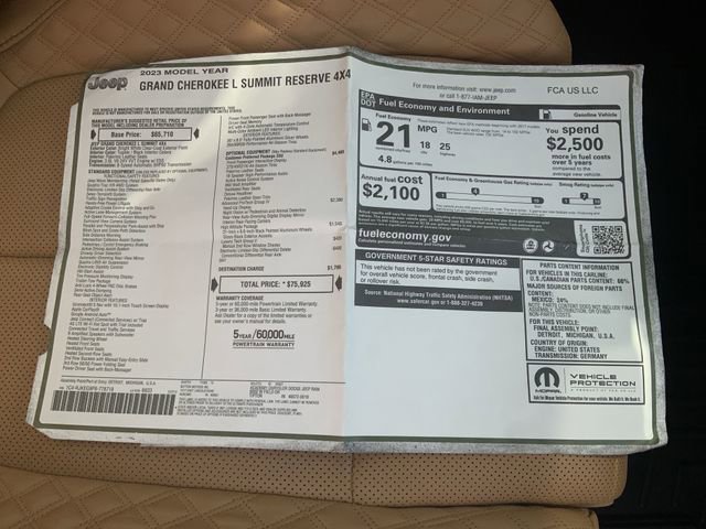 Used 2023 Jeep Grand Cherokee L Summit image 18