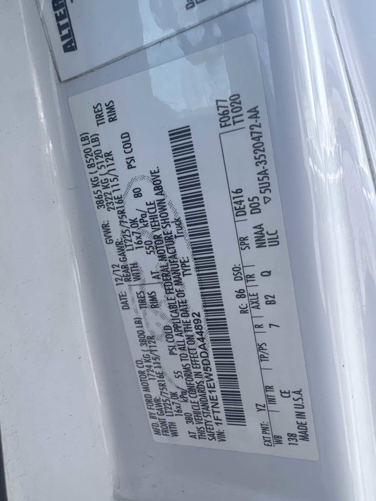 Used 2013 Ford E-150 and Econoline 150 w/ PWR Group RWD image 13