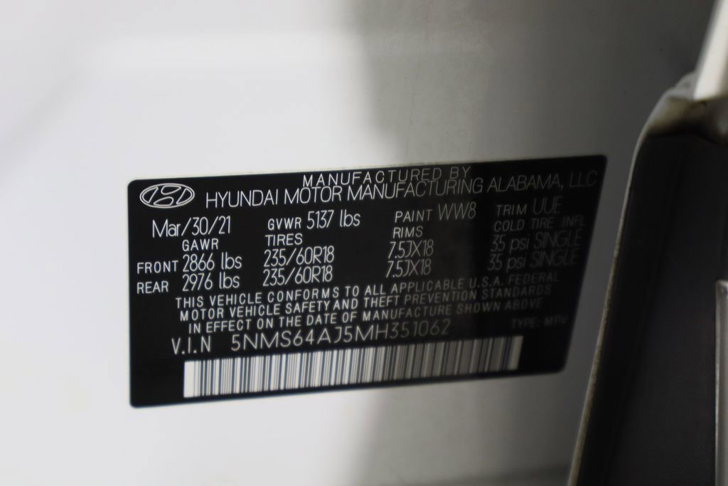 Used 2021 Hyundai Santa Fe SEL w/ Convenience Package image 37