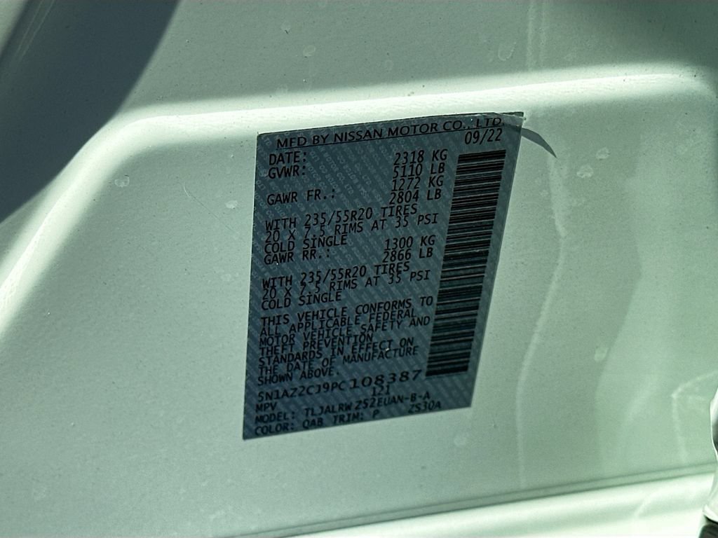 Used 2023 Nissan Murano SL w/ SL Moonroof Package FWD image 33