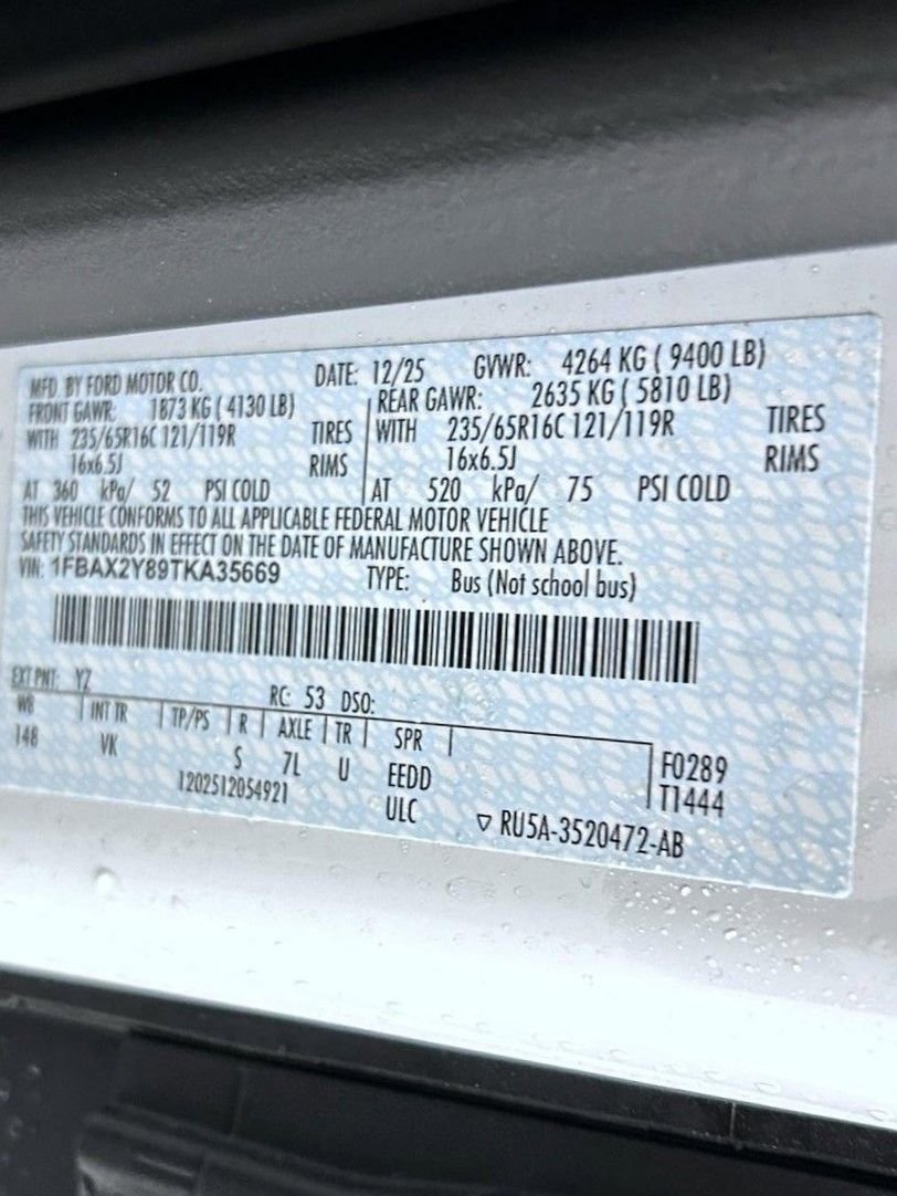 New 2026 Ford Transit 350 XL RWD image 23