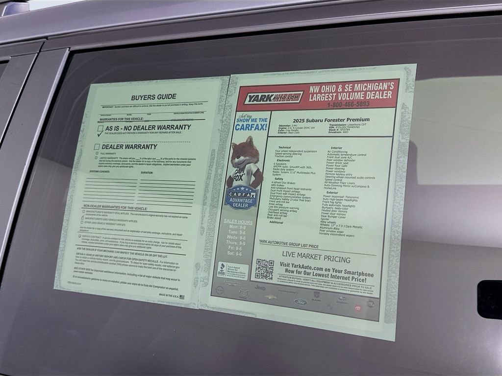 Certified 2025 Subaru Forester Premium image 13