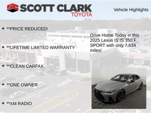 Used 2025 Lexus IS 350 F Sport w/ Navigation Package image 13