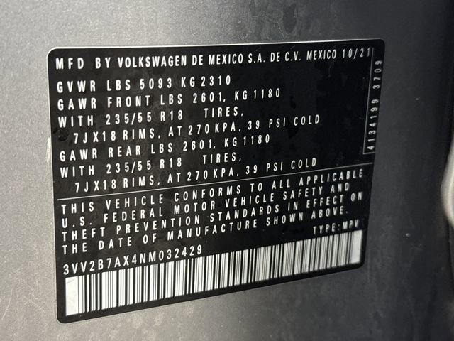 Used 2022 Volkswagen Tiguan SE image 35