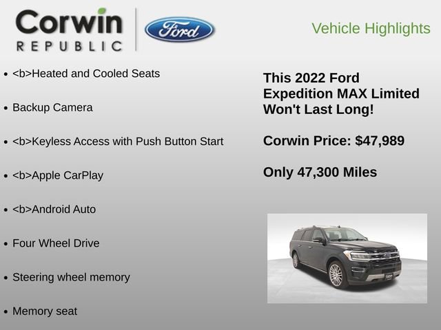 Used 2022 Ford Expedition Max Limited image 6