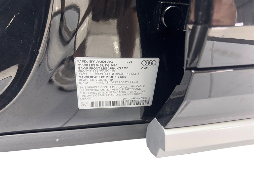 Used 2022 Audi Q5 2.0T Premium w/ Convenience Package image 92