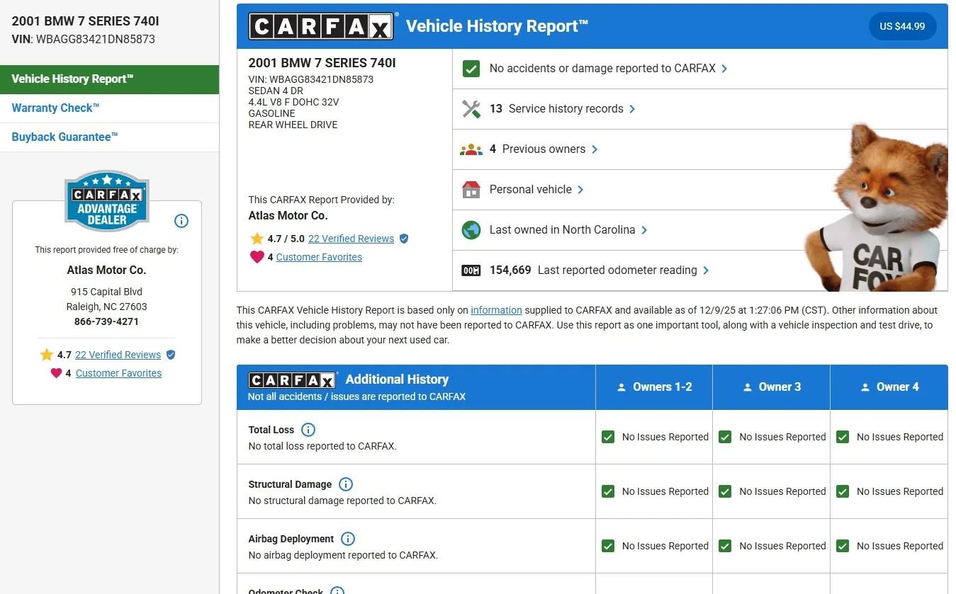 Used 2001 BMW 740i image 25