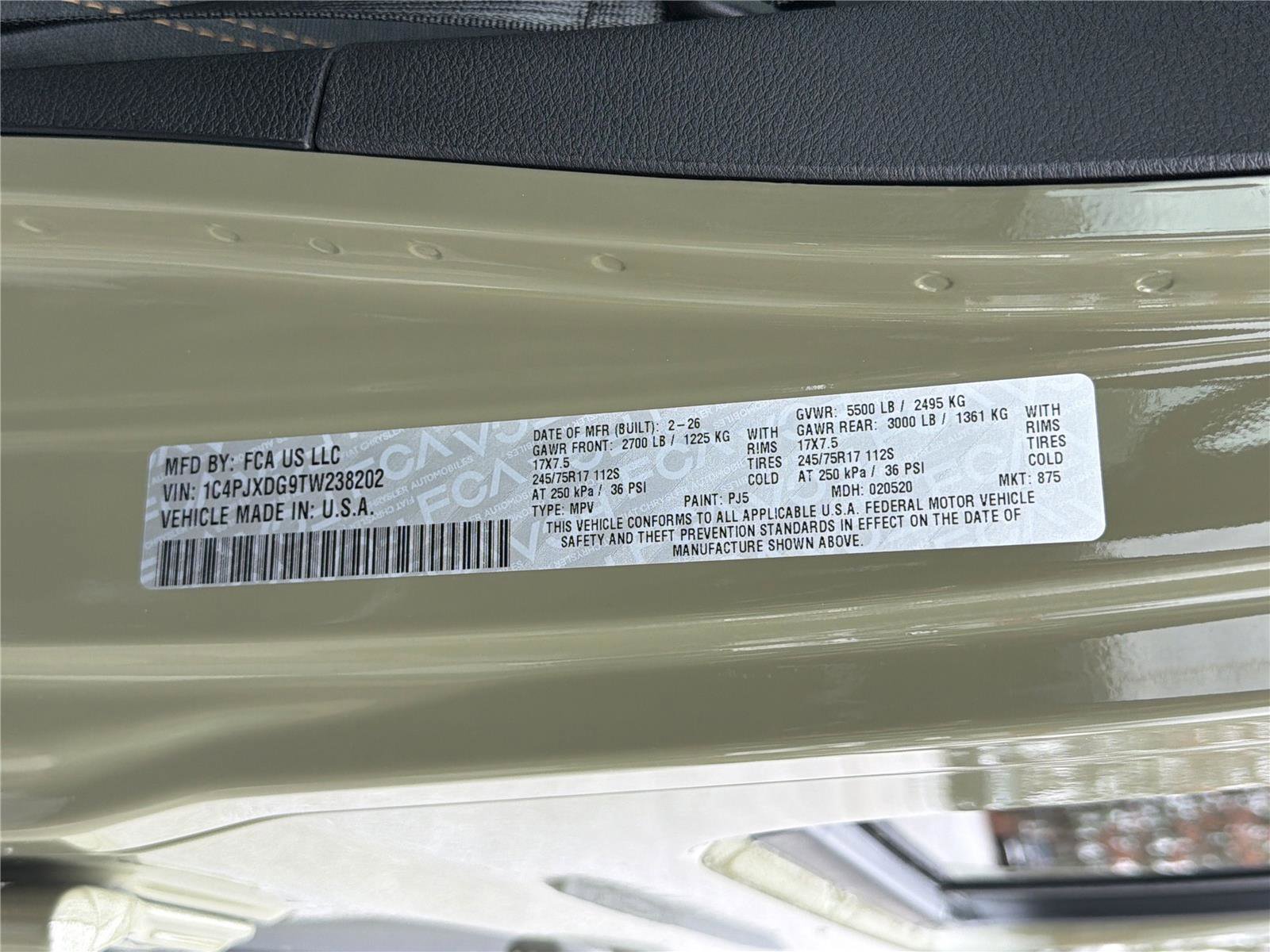 New 2026 Jeep Wrangler Sport image 29