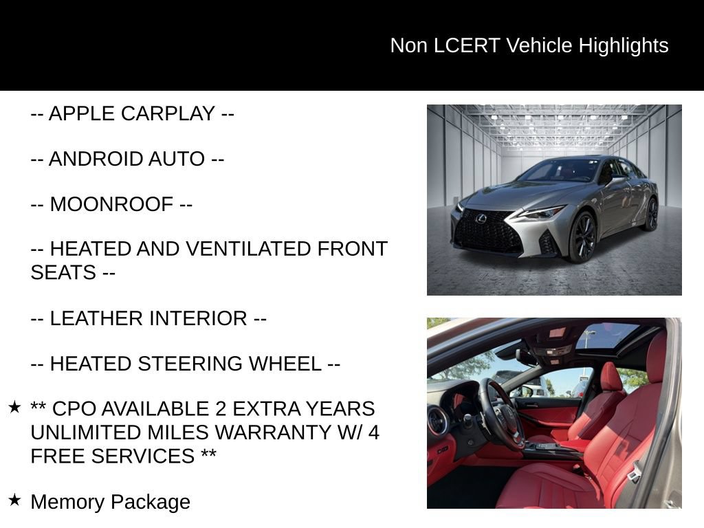 Used 2022 Lexus IS 350 F Sport w/ Memory Package AWD/4WD image 27