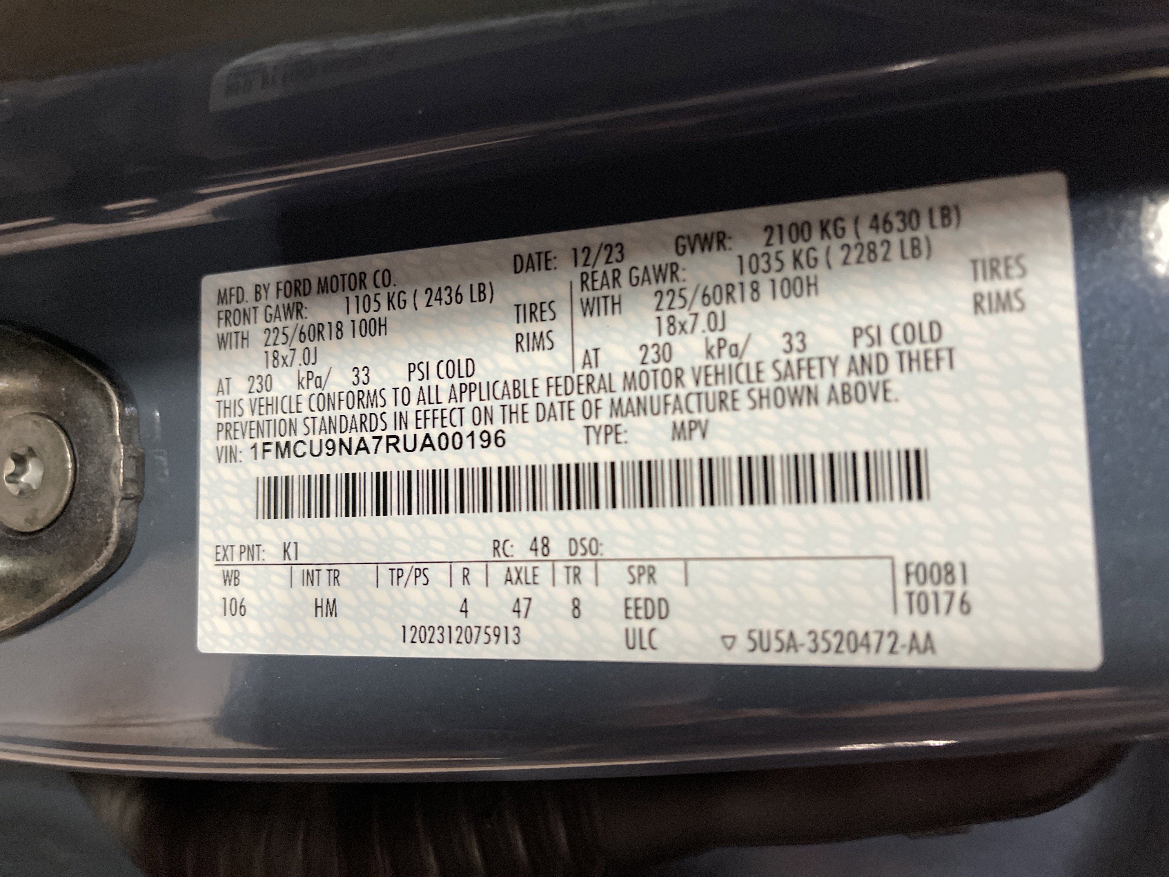 Used 2024 Ford Escape ST-Line Select w/ Tech Pack #2 image 27